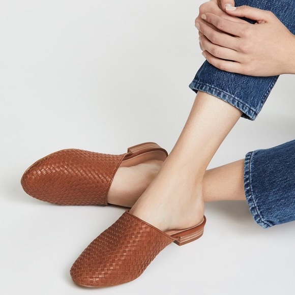 Madewell Shoes - Madewell Cassidy Woven Slip On Slides Saddle Shoes